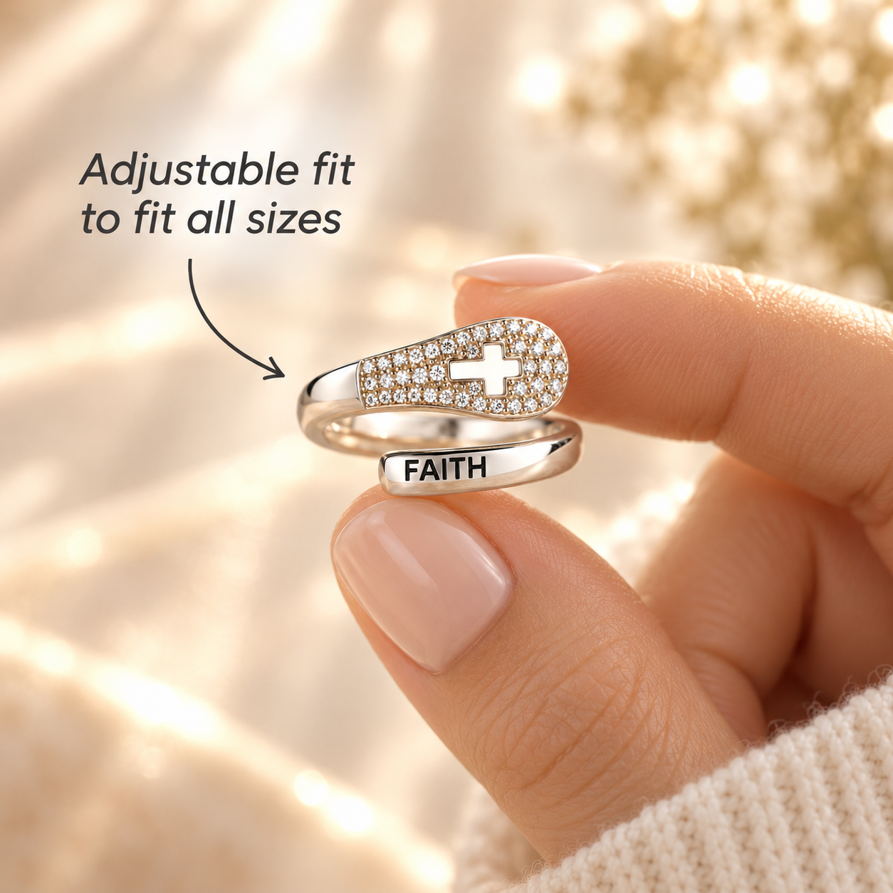 Faith Over Fear Ring