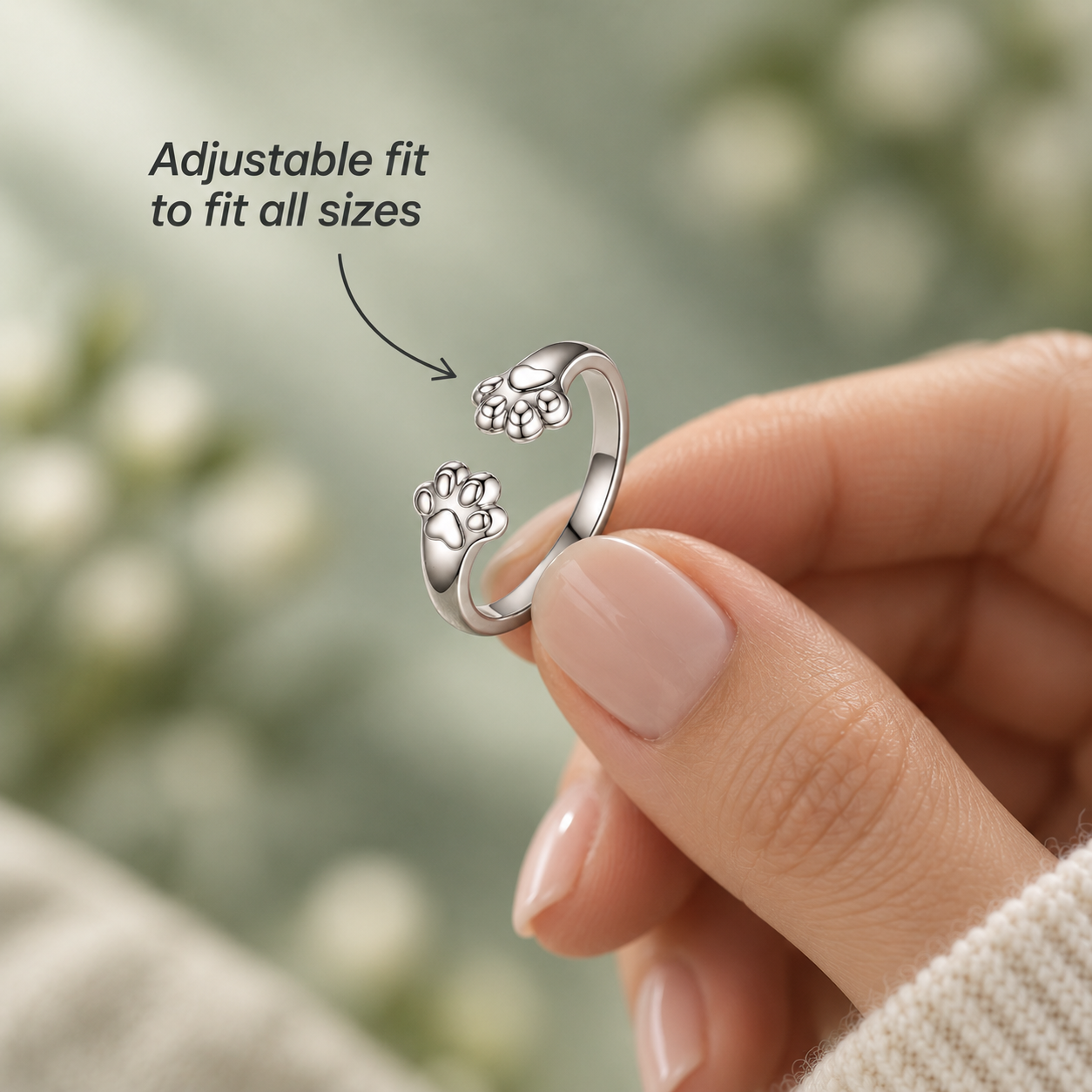 Forever With Me Paw Ring