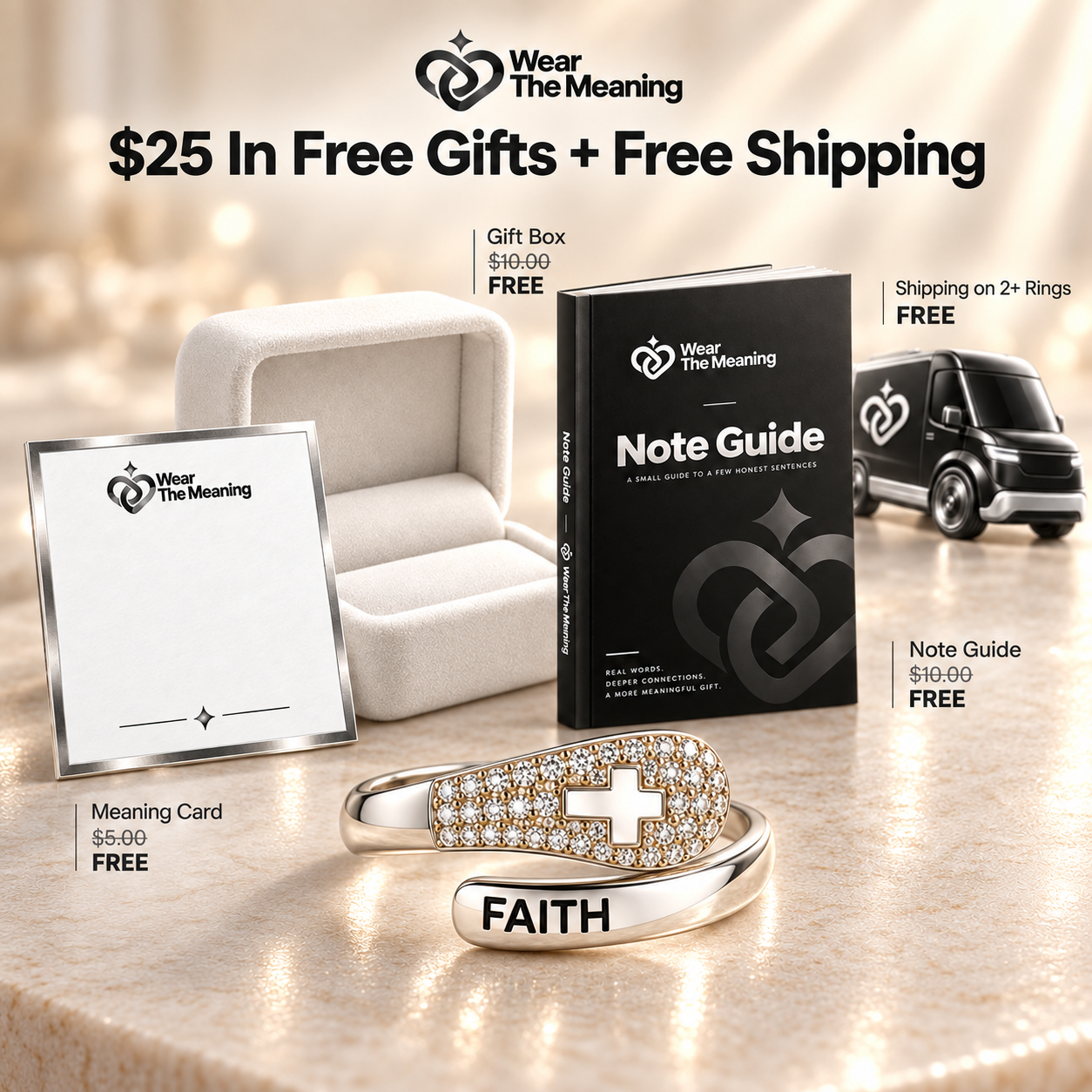 Faith Over Fear Ring
